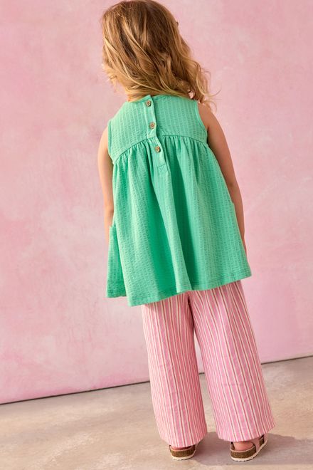 Next / Комплект блузка и брюки с принтом для девочки