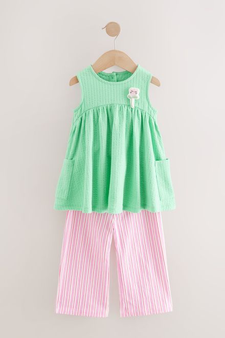 Next / Комплект блузка и брюки с принтом для девочки