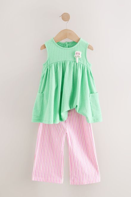 Next / Комплект блузка и брюки с принтом для девочки