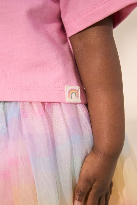 Next / Комплект футболка и юбка-пачка для девочки - фото 9