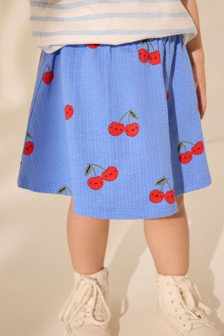 Next / Комплект футболка и юбка с принтом для девочки - фото 4