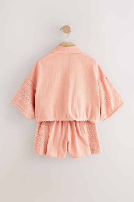 Next / Комплект блузка и шорты для девочки - фото 2