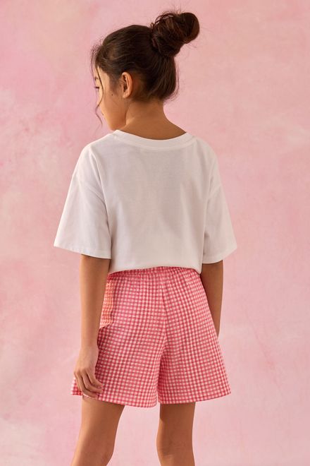 Next / Шорты с принтом для девочки - фото 3