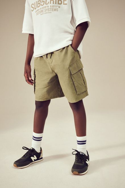 Next / Шорты карго льняные для мальчика