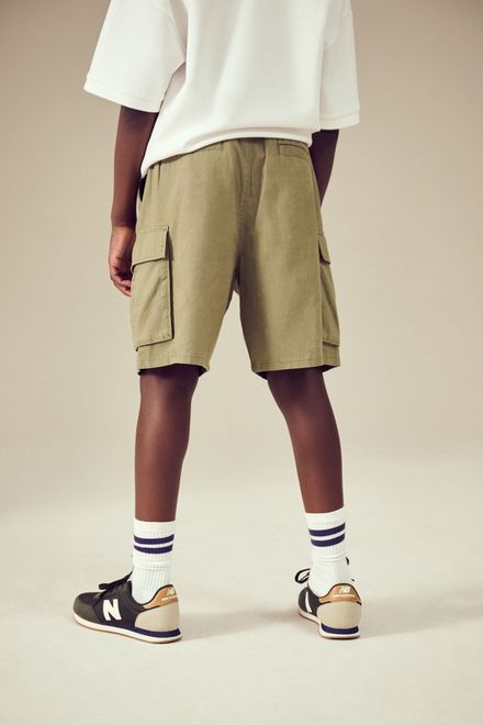 Next / Шорты карго льняные для мальчика