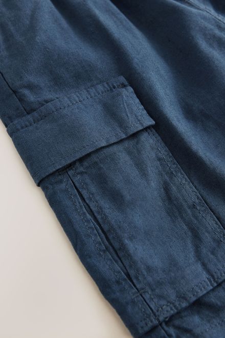 Next / Шорты карго льняные для мальчика - фото 6