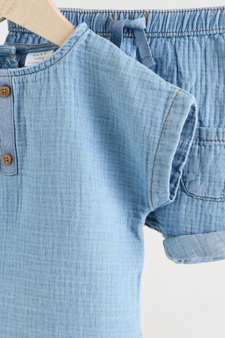 Next / Комплект джемпер и шорты для мальчика - фото 7