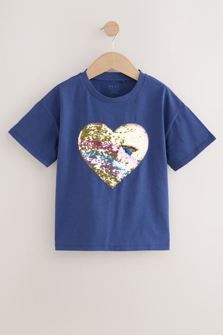Next / Футболка с пайетками для девочки