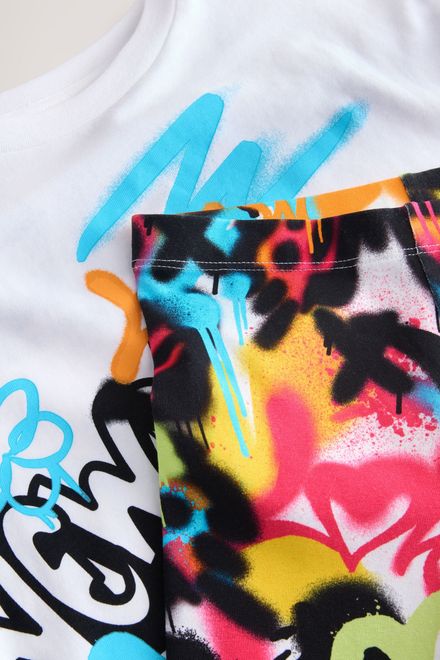 Next / Комплект футболка и легинсы для девочки - фото 5