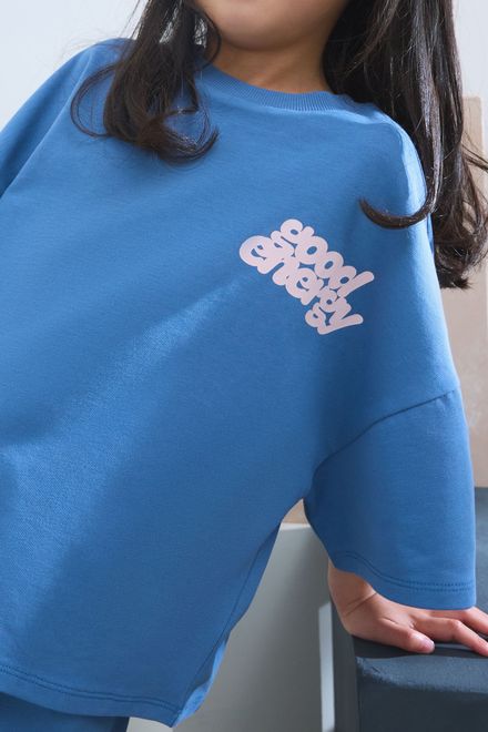 Next / Комплект футболка и шорты трикотажные для девочки - фото 3