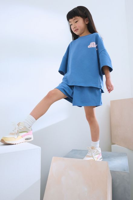 Next / Комплект футболка и шорты трикотажные для девочки - фото 4