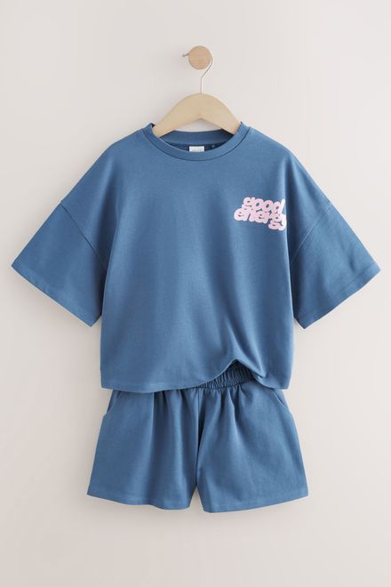 Next / Комплект футболка и шорты трикотажные для девочки - фото 7