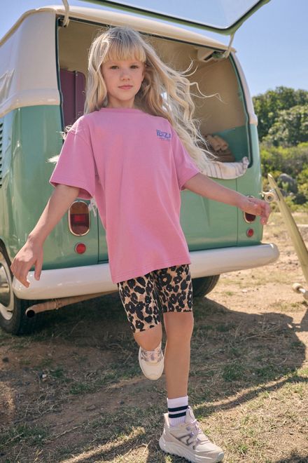 Next / Комплект футболка и велосипедки с принтом для девочки - фото 2