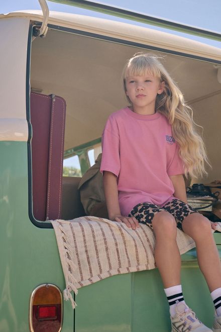 Next / Комплект футболка и велосипедки с принтом для девочки - фото 4