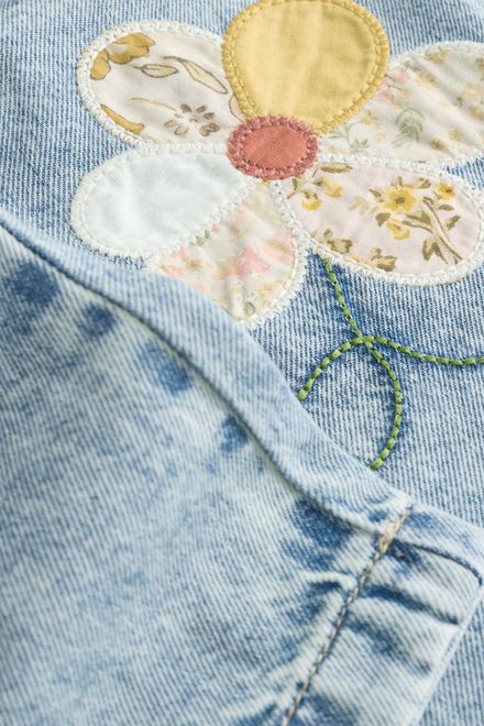 Next / Джинсы с аппликацией для девочки - фото 10