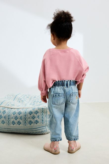 Next / Джинсы с аппликацией для девочки - фото 5