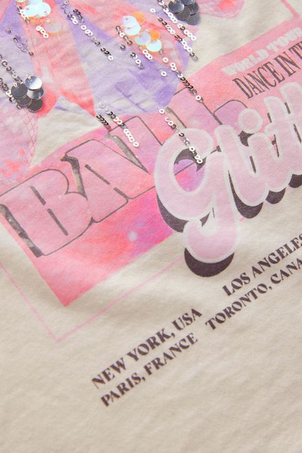 Next / Футболка с пайетками для девочки - фото 8