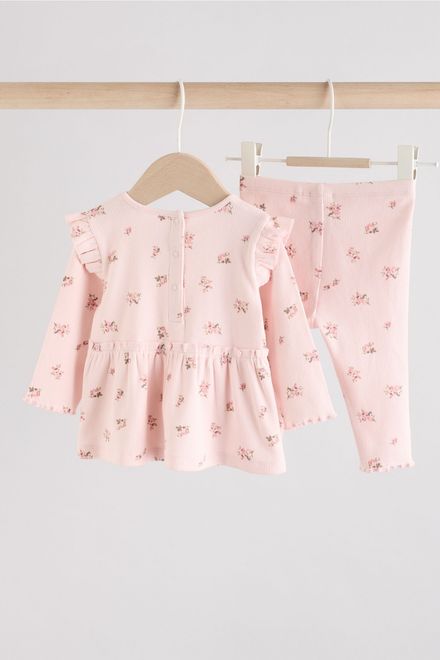 Next / Комплект лонгслив и легинсы для девочки - фото 2