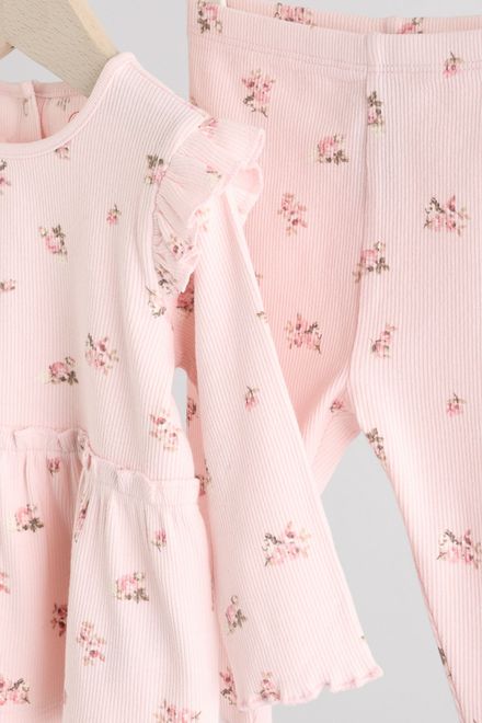 Next / Комплект лонгслив и легинсы для девочки - фото 7