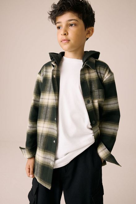 Next / Рубашка с капюшоном для мальчика - фото 2