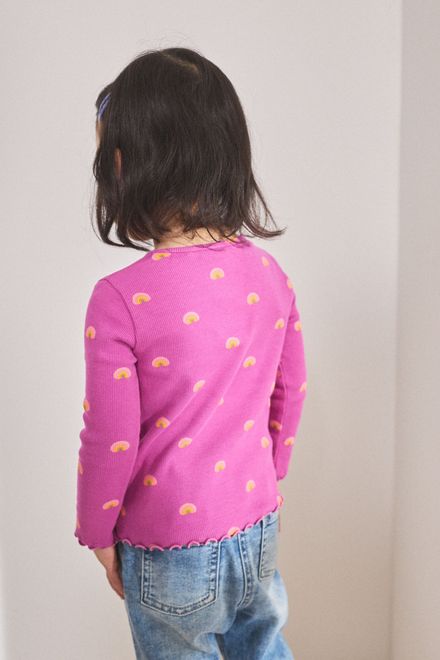 Next / Лонгслив с принтом для девочки - фото 2