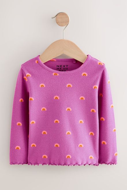 Next / Лонгслив с принтом для девочки - фото 3