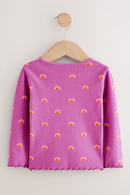 Next / Лонгслив с принтом для девочки - фото 4