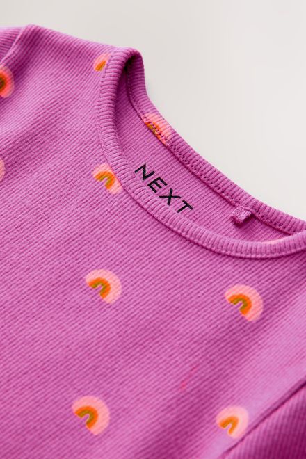 Next / Лонгслив с принтом для девочки - фото 6