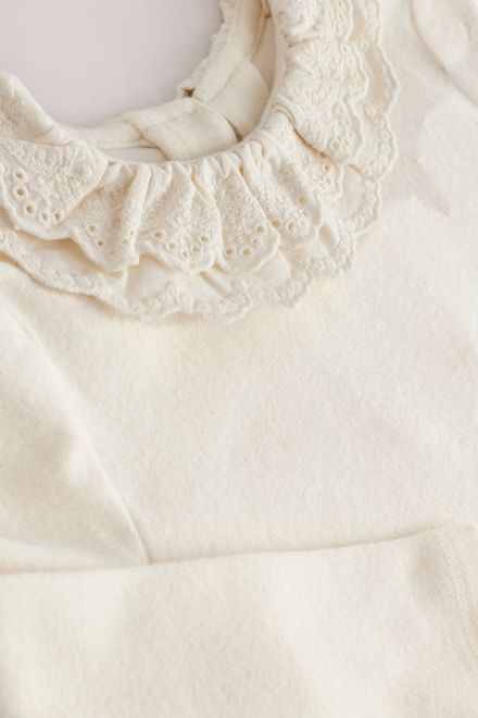 Next / Лонгслив с декоративным воротником для девочки - фото 6