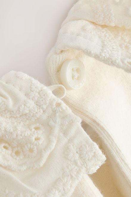 Next / Лонгслив с декоративным воротником для девочки - фото 7