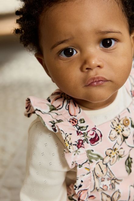 Next / Комплект боди и полукомбинезон для девочки