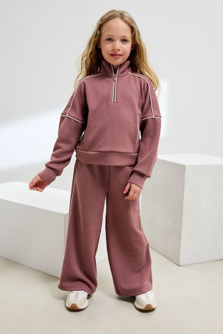 Next / Комплект свитшот и брюки wide leg для девочки