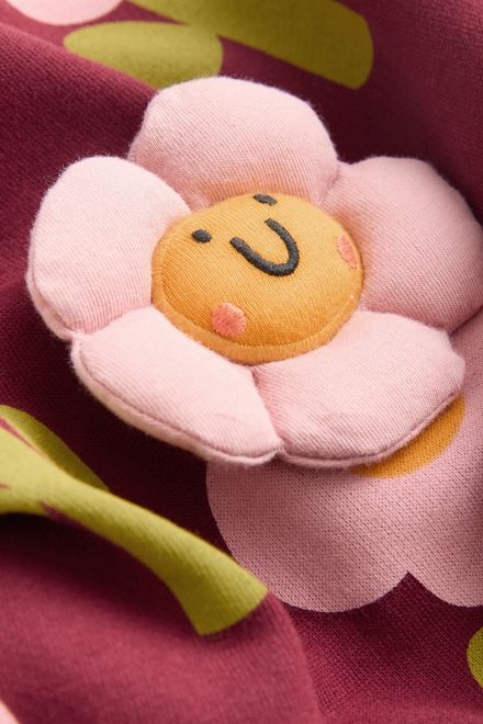 Next / Свитшот с 3D цветком для девочки