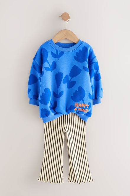 Next / Комплект свитшот и легинсы расклешенные для девочки - фото 10