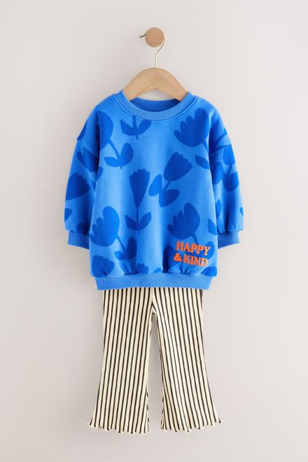 Next / Комплект свитшот и легинсы расклешенные для девочки