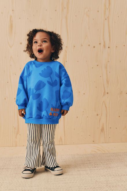 Next / Комплект свитшот и легинсы расклешенные для девочки - фото 2