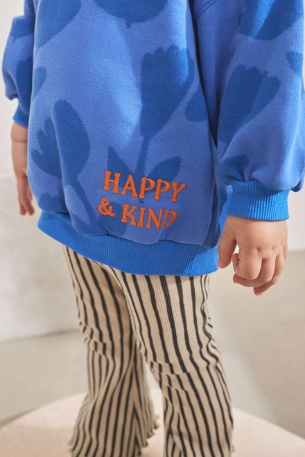 Next / Комплект свитшот и легинсы расклешенные для девочки - фото 4