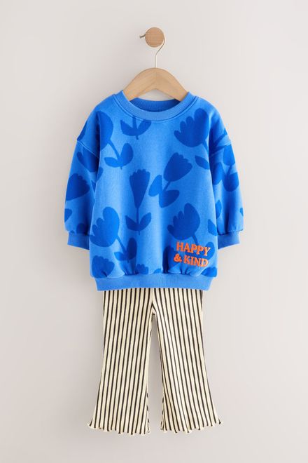 Next / Комплект свитшот и легинсы расклешенные для девочки - фото 5