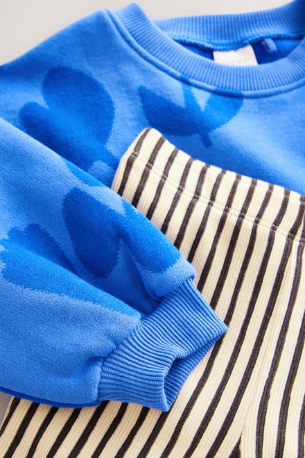 Next / Комплект свитшот и легинсы расклешенные для девочки - фото 9