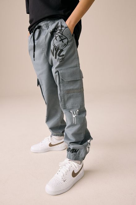 Next / Брюки карго с принтом для мальчика