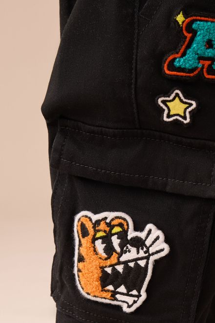 Next / Брюки карго с нашивками для мальчика - фото 4