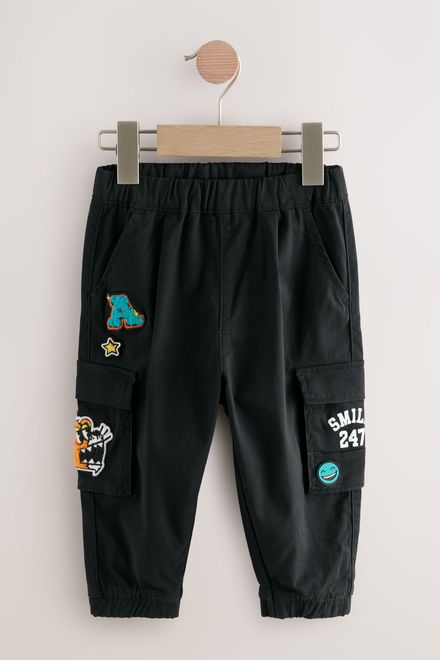 Next / Брюки карго с нашивками для мальчика - фото 5