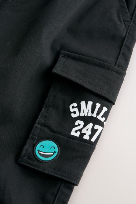 Next / Брюки карго с нашивками для мальчика - фото 8