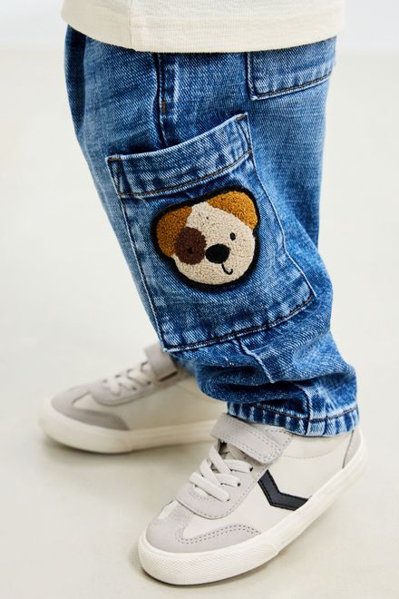 Next / Джинсы карго с нашивкой для мальчика