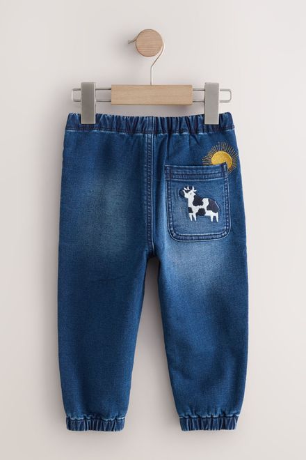 Next / Джинсы с вышивкой для мальчика