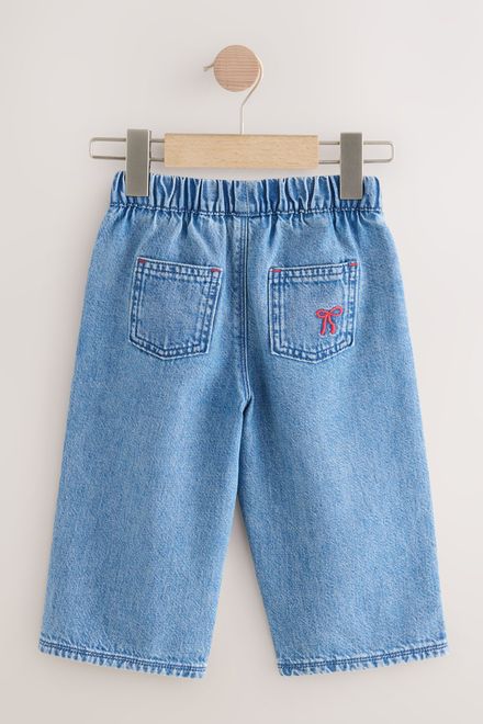 Next / Джинсы с вышивкой для девочки - фото 6