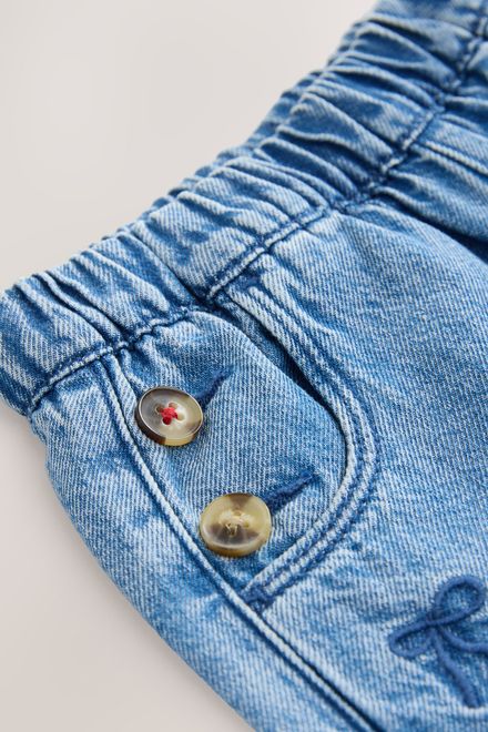 Next / Джинсы с вышивкой для девочки - фото 7