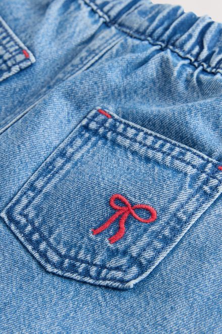 Next / Джинсы с вышивкой для девочки - фото 8