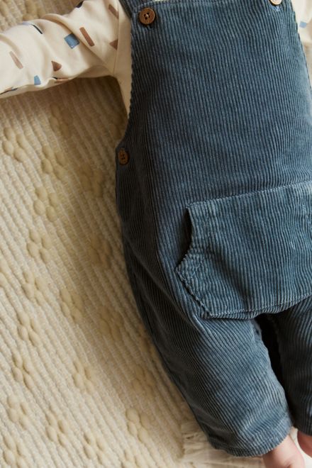 Next / Комплект боди и полукомбинезон вельветовый для мальчика