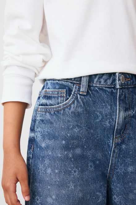 Next / Джинсы с принтом для девочки - фото 4